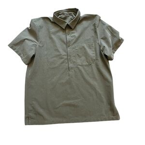 Men's Olive Green Short Sleeve Shirt Lululemon